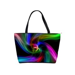 Abstract Art Color Design Lines Shoulder Handbags by Nexatart