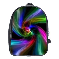 Abstract Art Color Design Lines School Bags(large)  by Nexatart