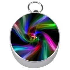 Abstract Art Color Design Lines Silver Compasses by Nexatart