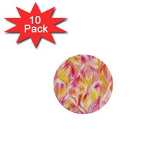 Pretty Painted Pattern Pastel 1  Mini Buttons (10 Pack)  by Nexatart