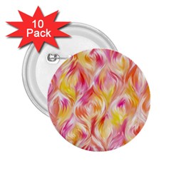 Pretty Painted Pattern Pastel 2 25  Buttons (10 Pack)  by Nexatart