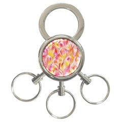 Pretty Painted Pattern Pastel 3-ring Key Chains by Nexatart