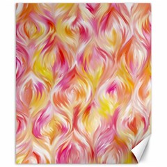 Pretty Painted Pattern Pastel Canvas 8  X 10  by Nexatart