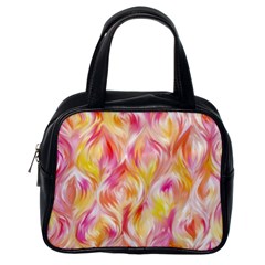 Pretty Painted Pattern Pastel Classic Handbags (one Side) by Nexatart