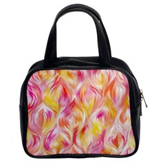 Pretty Painted Pattern Pastel Classic Handbags (2 Sides) by Nexatart