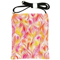 Pretty Painted Pattern Pastel Shoulder Sling Bags by Nexatart