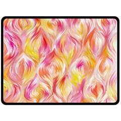 Pretty Painted Pattern Pastel Fleece Blanket (large)  by Nexatart