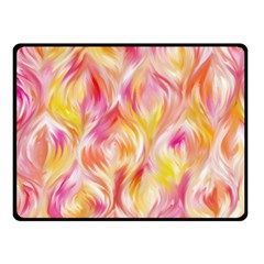 Pretty Painted Pattern Pastel Fleece Blanket (small) by Nexatart