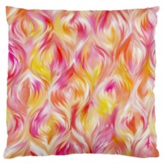 Pretty Painted Pattern Pastel Large Cushion Case (one Side) by Nexatart