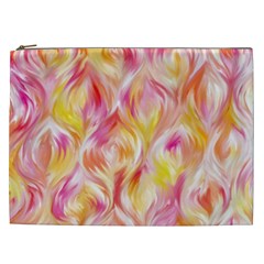 Pretty Painted Pattern Pastel Cosmetic Bag (xxl)  by Nexatart