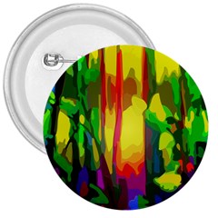 Abstract Vibrant Colour Botany 3  Buttons by Nexatart