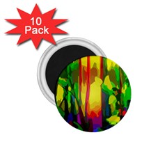 Abstract Vibrant Colour Botany 1 75  Magnets (10 Pack)  by Nexatart