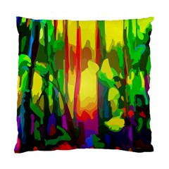 Abstract Vibrant Colour Botany Standard Cushion Case (one Side) by Nexatart