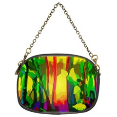 Abstract Vibrant Colour Botany Chain Purses (two Sides)  by Nexatart