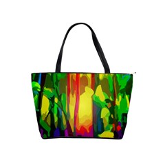 Abstract Vibrant Colour Botany Shoulder Handbags by Nexatart