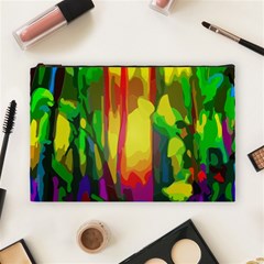 Abstract Vibrant Colour Botany Cosmetic Bag (large)  by Nexatart