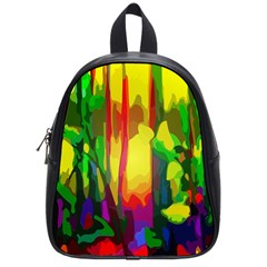 Abstract Vibrant Colour Botany School Bags (small)  by Nexatart