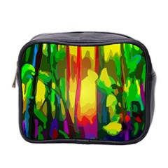 Abstract Vibrant Colour Botany Mini Toiletries Bag 2-side by Nexatart