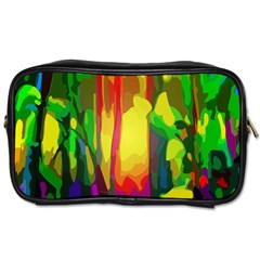 Abstract Vibrant Colour Botany Toiletries Bags 2-side by Nexatart