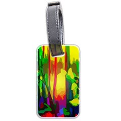 Abstract Vibrant Colour Botany Luggage Tags (two Sides) by Nexatart