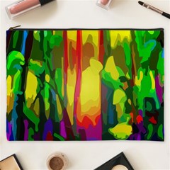 Abstract Vibrant Colour Botany Cosmetic Bag (xxxl)  by Nexatart