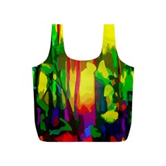 Abstract Vibrant Colour Botany Full Print Recycle Bags (s)  by Nexatart