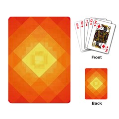 Pattern Retired Background Orange Playing Card by Nexatart