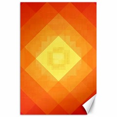 Pattern Retired Background Orange Canvas 20  X 30   by Nexatart