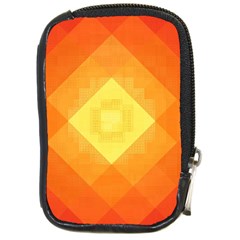 Pattern Retired Background Orange Compact Camera Cases by Nexatart