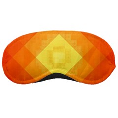 Pattern Retired Background Orange Sleeping Masks by Nexatart