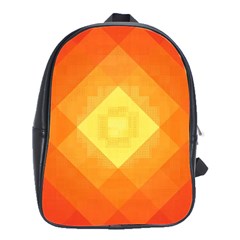 Pattern Retired Background Orange School Bags(large)  by Nexatart