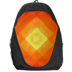 Pattern Retired Background Orange Backpack Bag by Nexatart