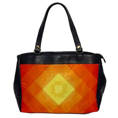 Pattern Retired Background Orange Office Handbags by Nexatart