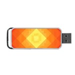 Pattern Retired Background Orange Portable USB Flash (Two Sides) Front