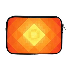 Pattern Retired Background Orange Apple Macbook Pro 17  Zipper Case by Nexatart