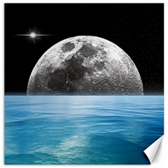 Moon Ocean Canvas 20  X 20  (unframed) by LoolyElzayat