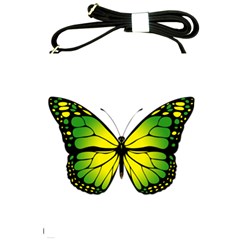 Green Butterfly Shoulder Sling Bags by linceazul