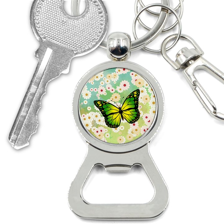 Green Butterfly Bottle Opener Key Chains