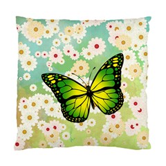 Green Butterfly Standard Cushion Case (one Side) by linceazul