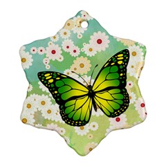 Green Butterfly Ornament (snowflake) by linceazul