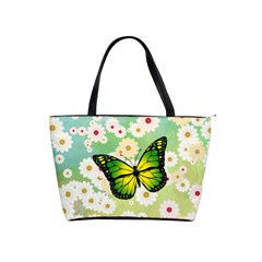 Green Butterfly Shoulder Handbags by linceazul