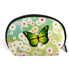 Green Butterfly Accessory Pouches (large)  by linceazul