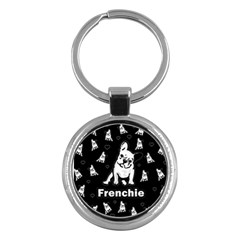 Frenchie Key Chains (round)  by Valentinaart