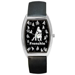 Frenchie Barrel Style Metal Watch by Valentinaart