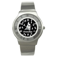 Frenchie Stainless Steel Watch by Valentinaart