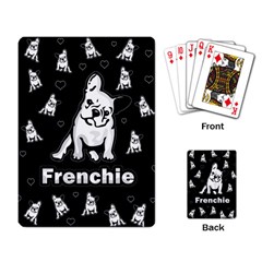 Frenchie Playing Card by Valentinaart