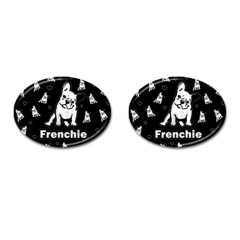 Frenchie Cufflinks (oval) by Valentinaart