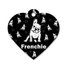 Frenchie Dog Tag Heart (one Side) by Valentinaart