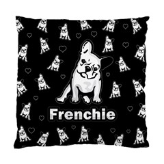 Frenchie Standard Cushion Case (one Side) by Valentinaart