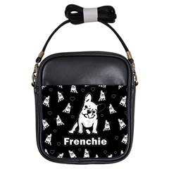 Frenchie Girls Sling Bags by Valentinaart